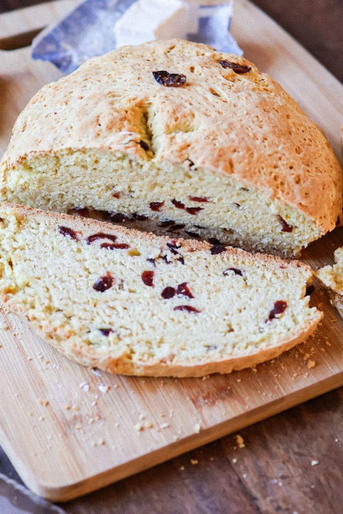 Cranberry Orange Holiday Soda Bread