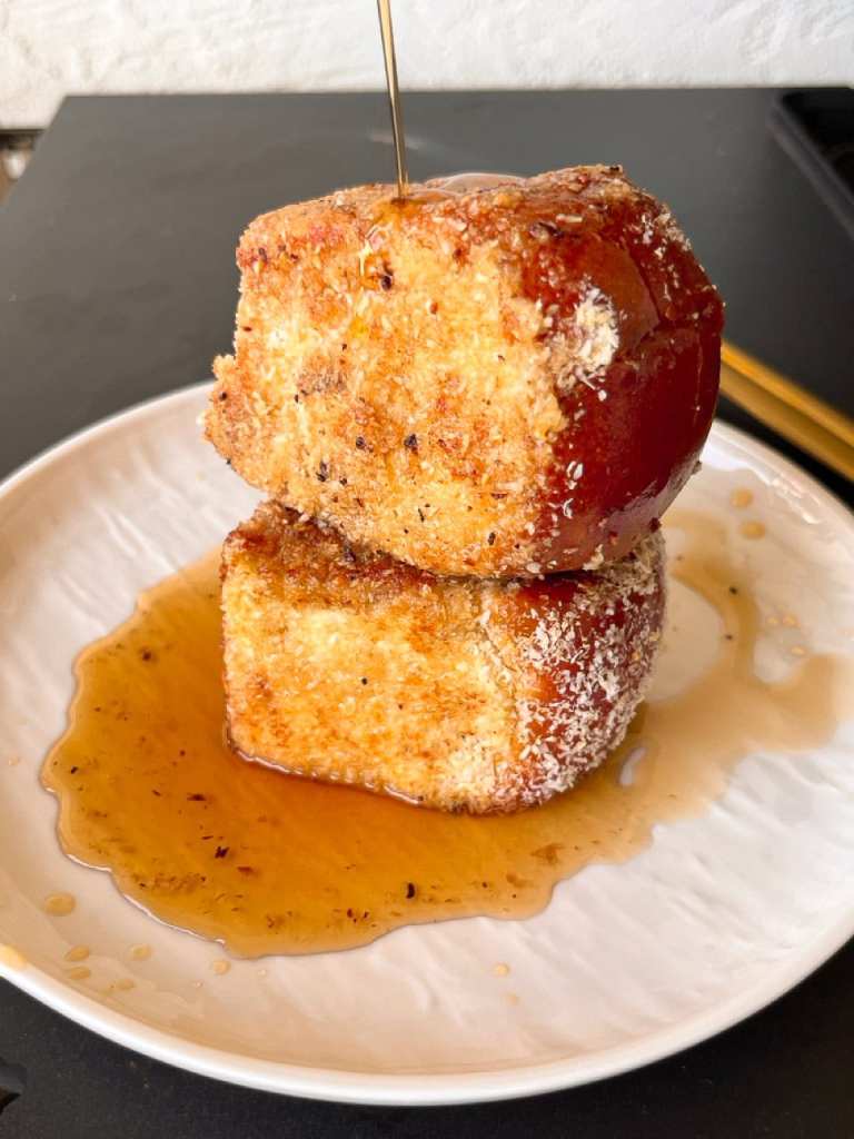 Coconut Crusted French Toast with Rum Maple Syrup