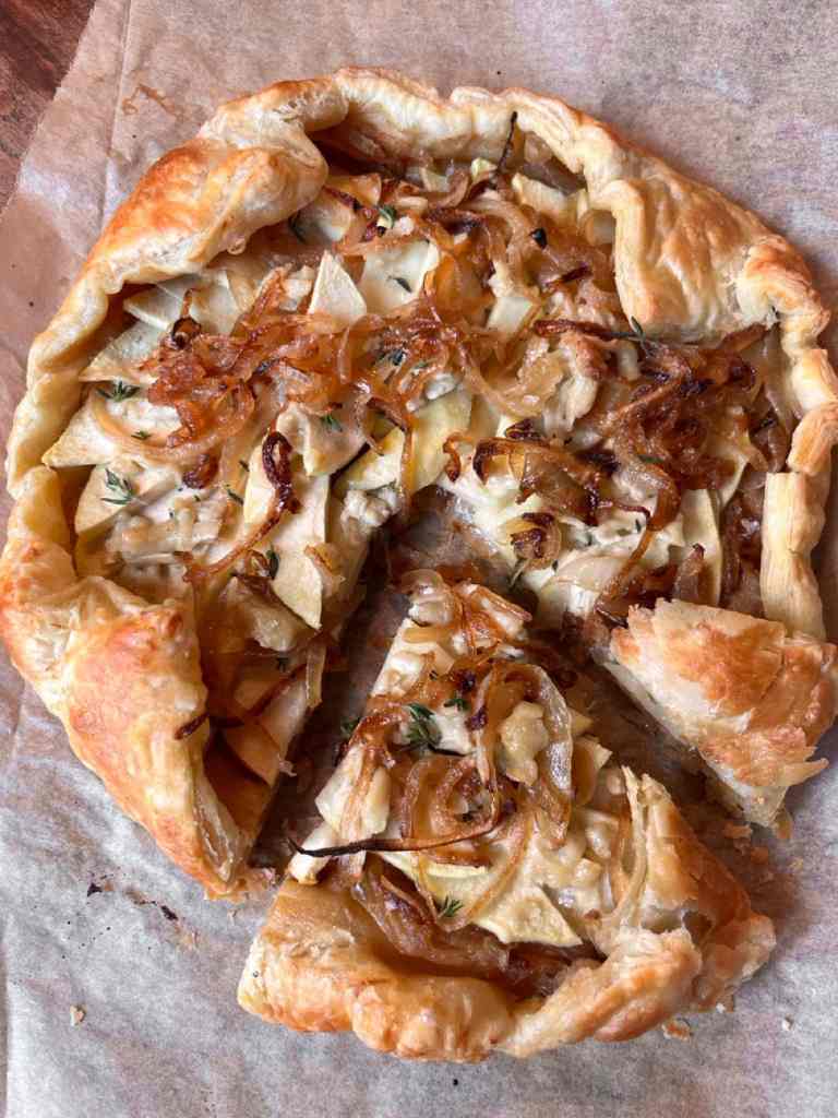 Savory Onion and Apple Galette