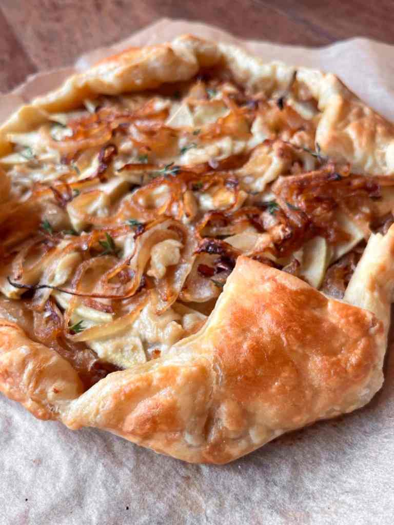 Savory Onion and Apple Galette